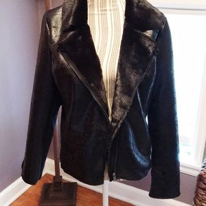 Rock & Republic jacket, black fitted @ waist